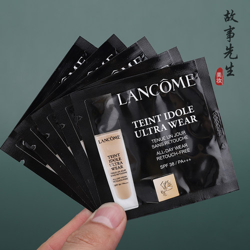 包邮 专柜小样 兰蔻持妆轻透粉底液1ml *10片装 PO-01 控油遮瑕 - 图1