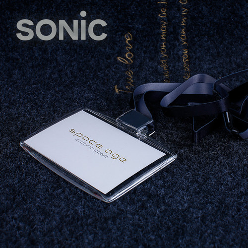 日本SONIC索尼克胸卡套太空时代IC卡套胸卡EX-2604/2680横款工牌 - 图0