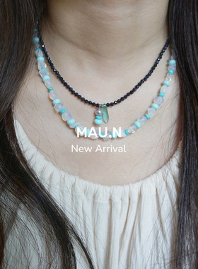 蛋白石情侣多巴胺穿搭项链冰薄荷