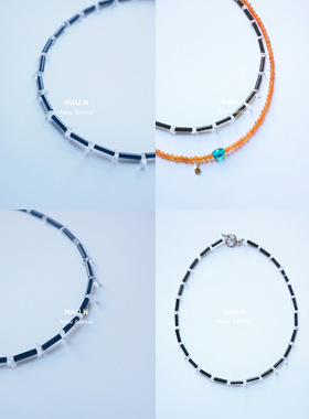 双层美剧穿搭串珠项链老友记穿搭