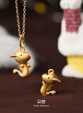 项链礼物生肖龙单独情侣吊坠情侣
