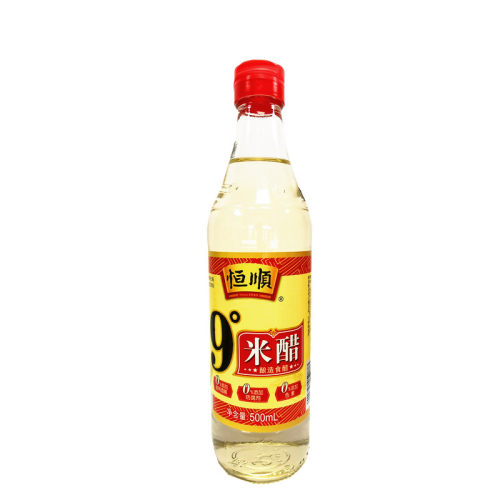 镇江特产恒顺 9度米醋 500ml×2瓶 纯粮酿造 泡醋蛋 黄豆黑豆花生 - 图0