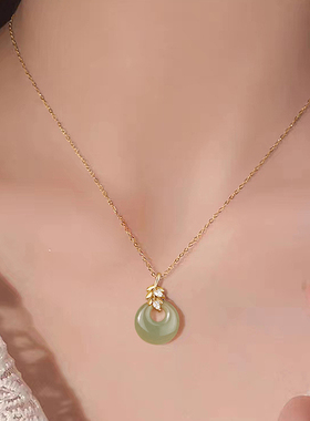 静风格岁岁平安扣吊坠