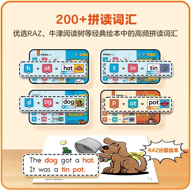 学而思Phonics A-Z自然拼读有声书语感大启蒙发声书singingA-Z欢唱童谣情景表达幼儿园英语启蒙教材零基础儿歌童2-8岁儿童早教绘本