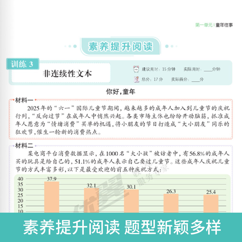 2024新版新领程阅读与积累三四五六年级上下册语文人教版小学阅读理解专项训练书看图写话全彩版优翼课内课外阅读理解强化训练