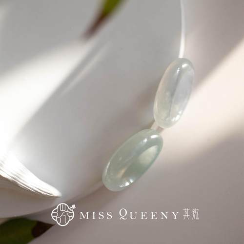 MissQueeny其微|高冰翡翠戒指冰透温润淡雅缅料A货细腻女 - 图3