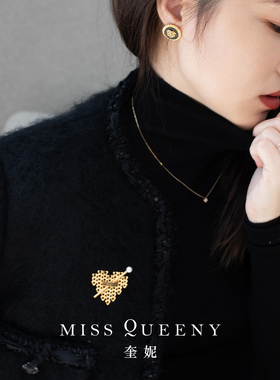 MissQueeny复古珍珠胸针