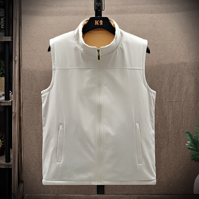 摇粒绒马甲男秋冬季休闲运动无袖坎肩背心户外双面马夹潮流外套,淘宝优惠券,粉丝福利购,淘宝优惠卷