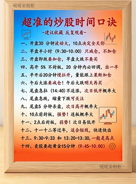 股票炒股时间口诀基础知识相框