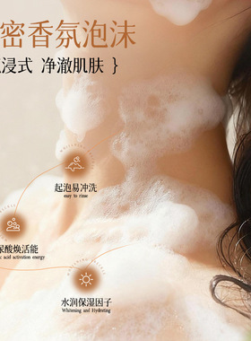 德德维芙琥珀乌木香氛沐浴露滋润补水保湿舒缓滑嫩持久留香沐浴露