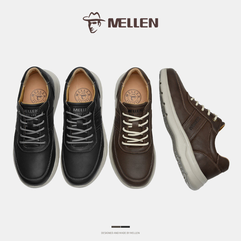 MELLEN名郎男鞋新品复古时尚舒适透气休闲鞋轻便缓震耐磨运动鞋男,淘宝优惠券,粉丝福利购,淘宝优惠卷