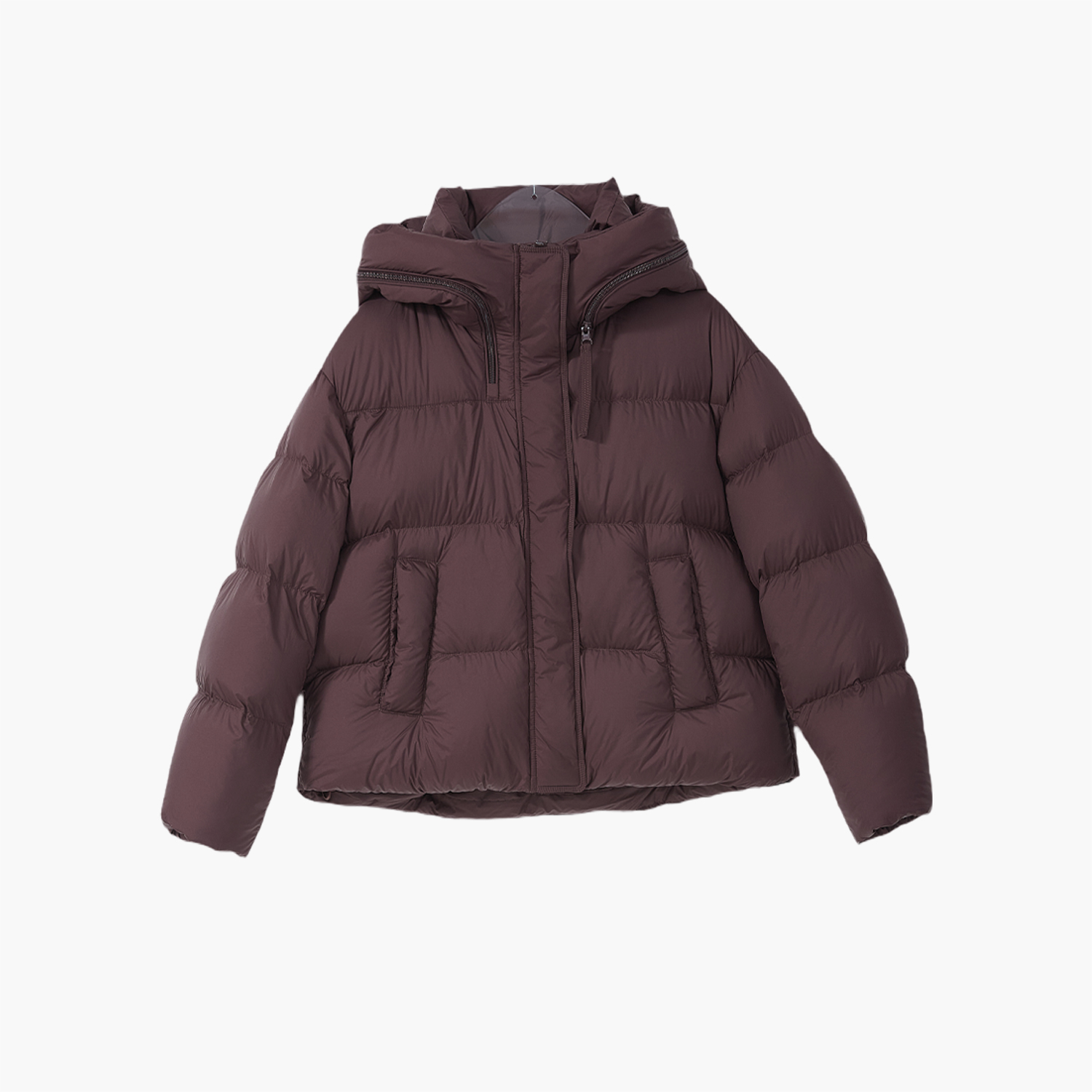 爱居兔连帽小个子显高羽绒服2025年冬季新款女短款宽松显瘦外套 - 图3