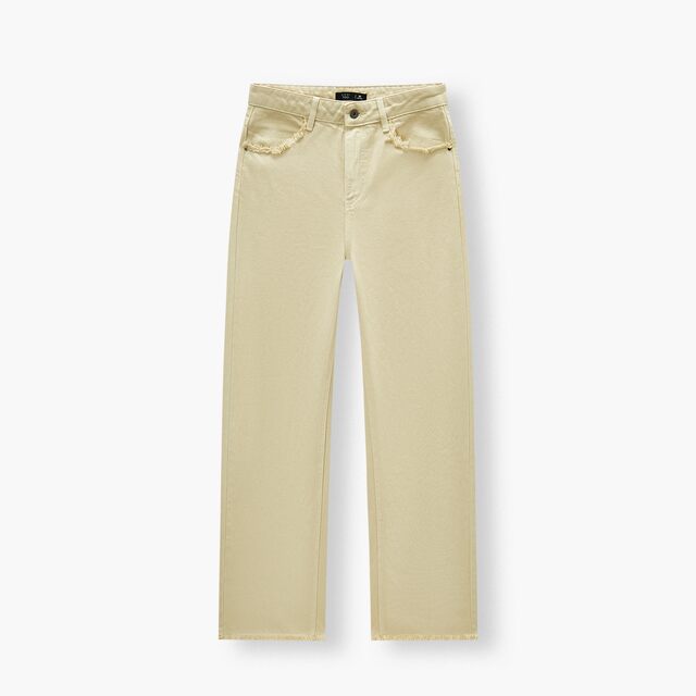 Aijutu Fashion Jeans ຂອງແມ່ຍິງພາກຮຽນ spring ແລະດູໃບໄມ້ລົ່ນແບບໃຫມ່ອອກແບບຕີນ Brushed ຂາກ້ວາງ Pants