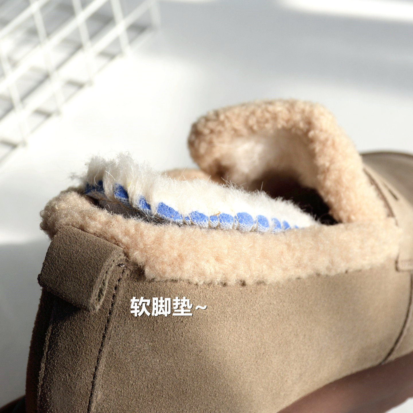 好柔软 俄罗斯单 真皮真毛女棉鞋2025冬季新款一脚蹬深口保暖单鞋,淘宝优惠券,粉丝福利购,淘宝优惠卷