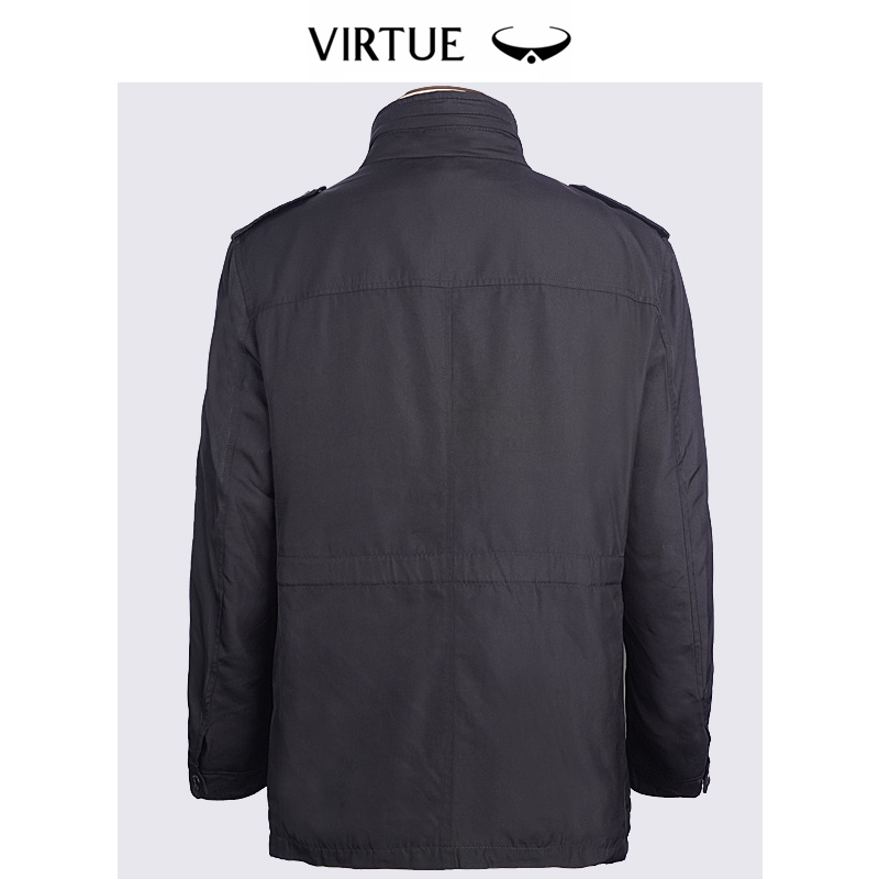 Virtue富绅 23年冬季 中长款可拆内胆 男式羽绒服外套 天猫优惠券折后¥107包邮(¥1398-1291)