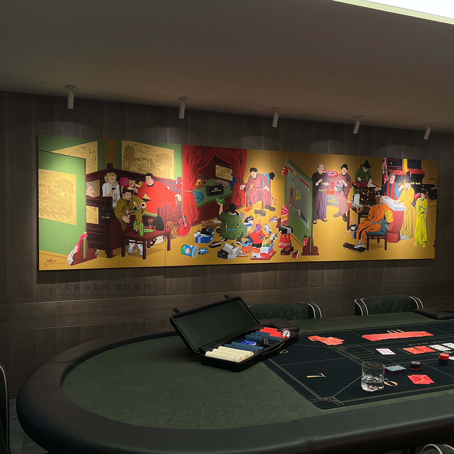 不卖俗画 digiway潮人夜宴图 潮流版画现代装饰画