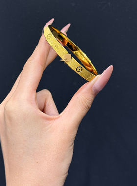 水贝金包银老花满天星手镯女款