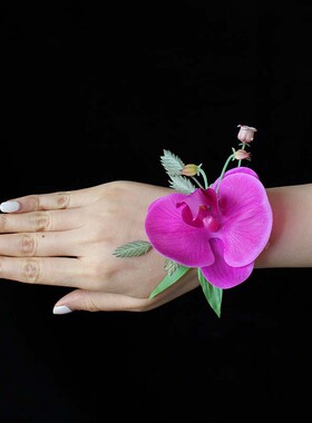 仿真花婚礼蝴蝶兰胸花手腕花