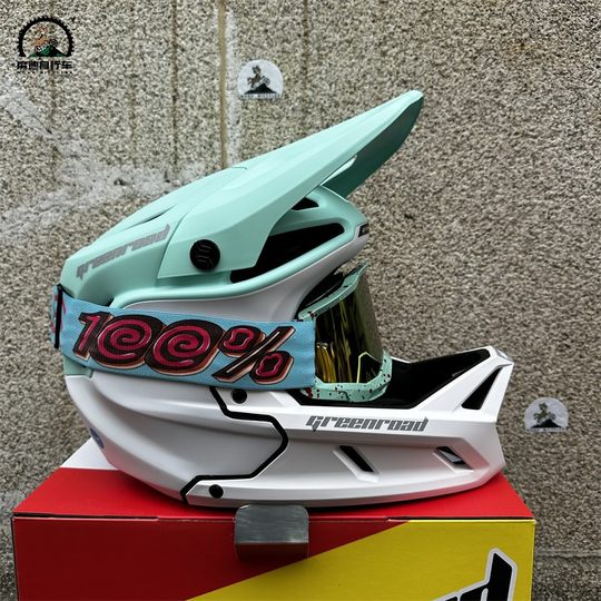 Greenway X3 full-face helmet, ultra-light and breathable mountain bike AM/DH downhill helmet, one-piece helmet, good breathability and light weight