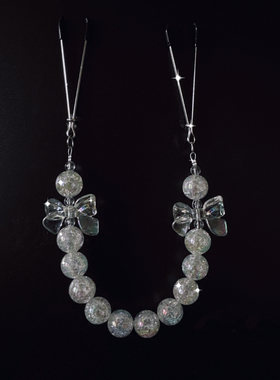 CAROLLL华丽珠光宝气大小姐！璀璨珍珠乳夹