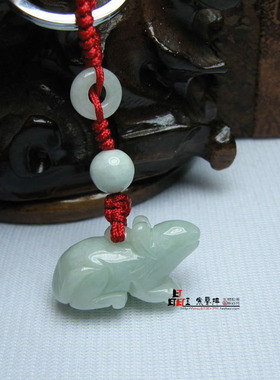 2024天然翡翠玉鼠吊坠属牛人项链坠牛鼠六合饰品