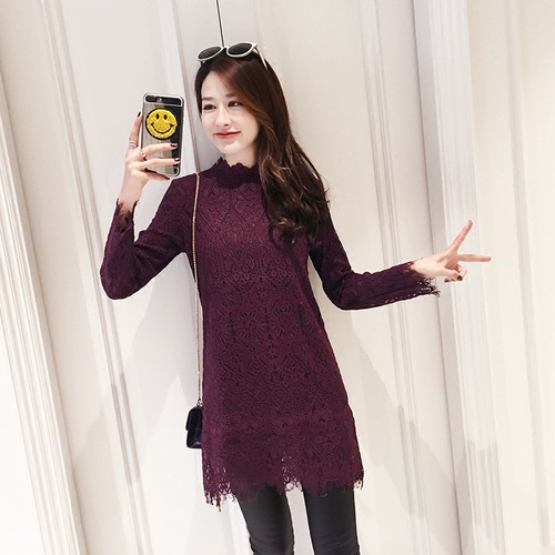 Осеннее модное осеннее платье, приталенная флисовая кружевная шелковая зимняя юбка, коллекция 2022, в корейском стиле