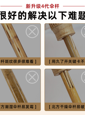 毕六福油纸伞10年售后晴雨两用