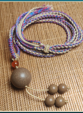 天然药材古法合香珠挂件吊坠项链