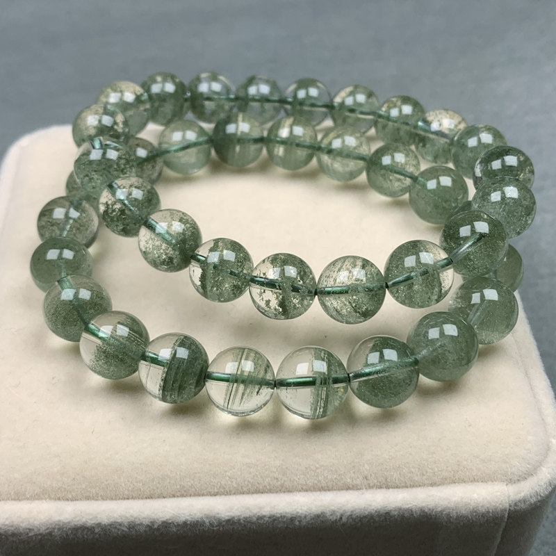 天然水晶 绿幽灵千层聚宝盆散珠单珠一对一实拍手链配件多宝手串,淘宝优惠券,粉丝福利购,淘宝优惠卷