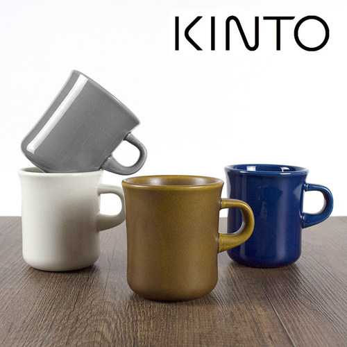 日本原装进口 Kinto陶瓷马克杯 简约纯色咖啡杯水杯子 250ml 包邮 - 图0