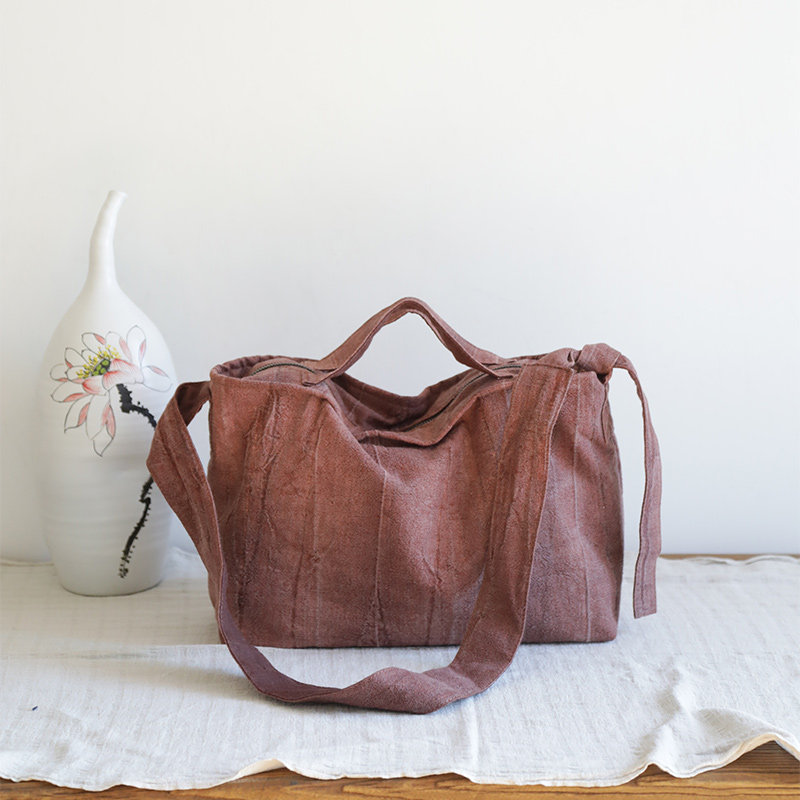 庸庸文艺棉麻新款复古托特包帆布斜挎通勤休闲大容量女士手提布包,淘宝优惠券,粉丝福利购,淘宝优惠卷