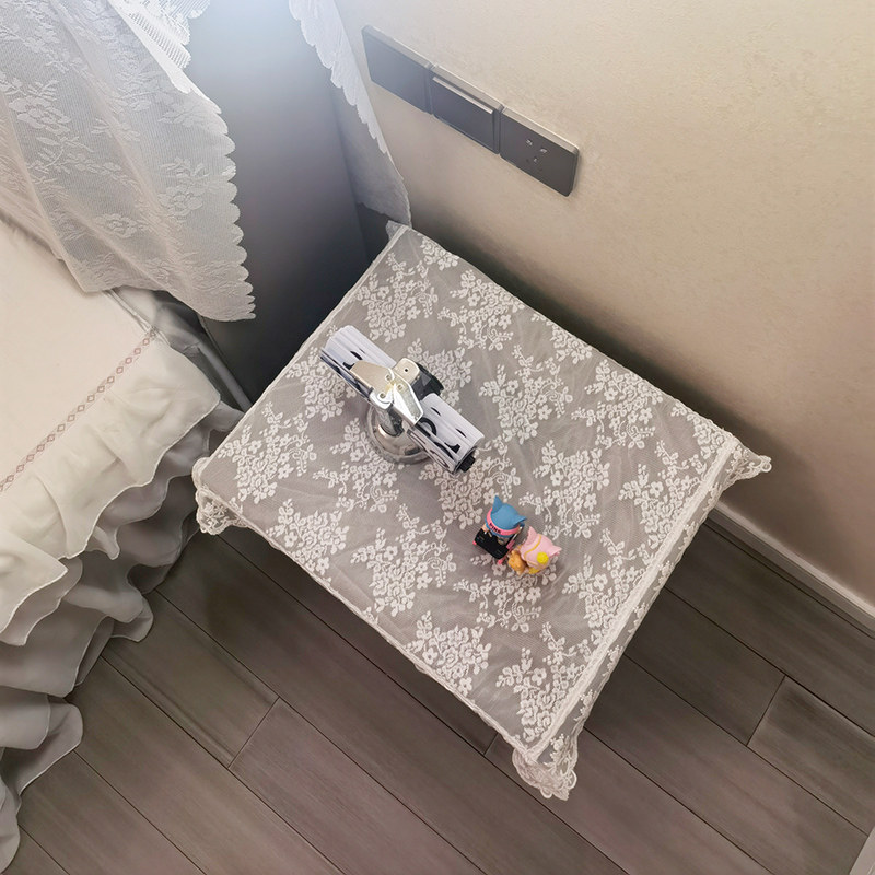 美式法式床头柜盖巾电视机罩搭巾音响打印机防尘布立体绣花蕾丝,淘宝优惠券,粉丝福利购,淘宝优惠卷