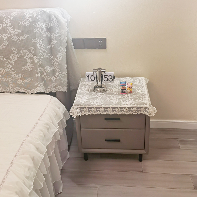 美式法式床头柜盖巾电视机罩搭巾音响打印机防尘布立体绣花蕾丝,淘宝优惠券,粉丝福利购,淘宝优惠卷
