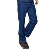 Мужские хлопковые джинсовые демисезонные износостойкие штаны для работы, большой размер