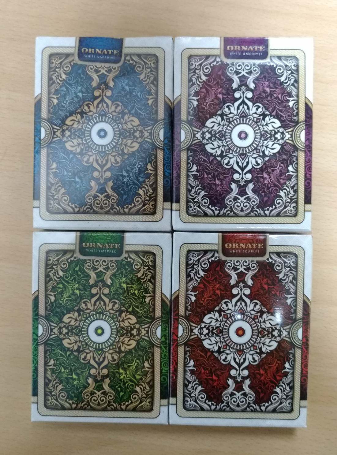 美國原裝進口 bicycle white ornate 4色 华丽扑克牌 绝版 撲克牌