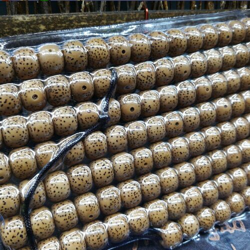海南原生态陈籽高密星月菩提子原籽108颗正月干磨佛珠手串项链男 - 图3