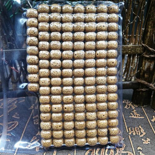 海南原生态陈籽高密星月菩提子原籽108颗正月干磨佛珠手串项链男 - 图2