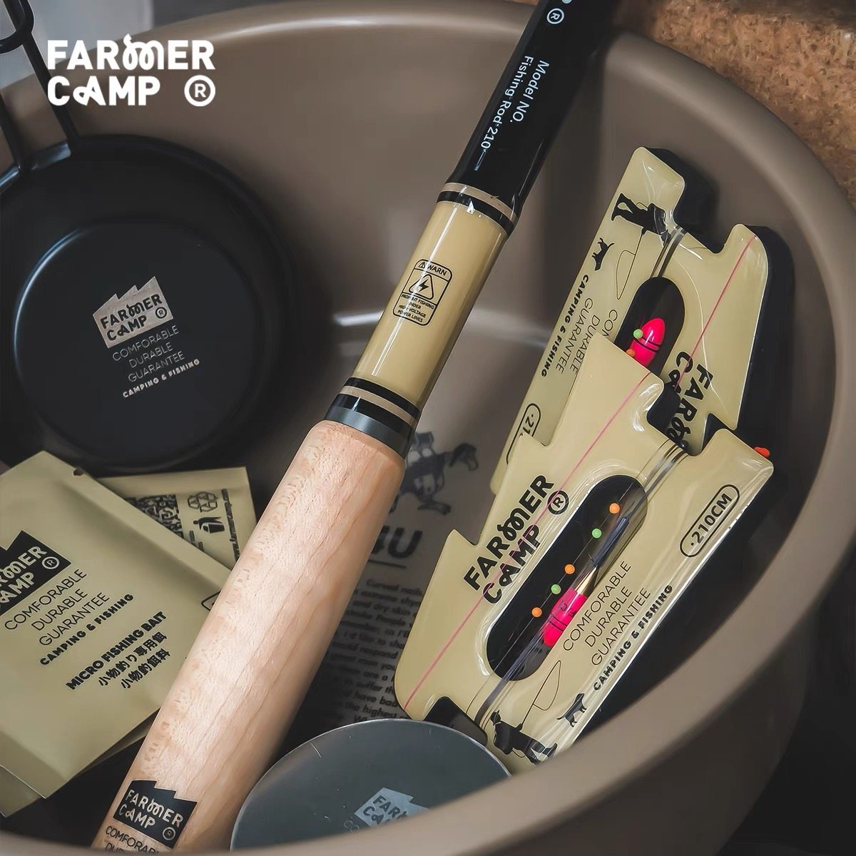 Farmer Camp小物钓鱼竿 鳑鲏马口白条户外超轻量短节溪流竿鱼竿