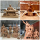 Stone art sandstone fiberglass sculpture ornaments figure round sculpture
