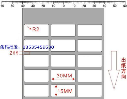 特惠30x15消银龙不干胶纸RT700 730I  IT4B IT4SPET哑银标签纸 - 图1