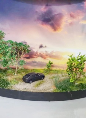 手工泡沫挂壁摆件风景玄关桌面