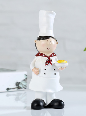 情侣厨师套装客厅酒柜装饰品