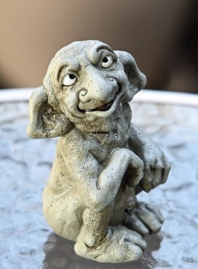 哥特式石头雕塑树脂摆件户外庭