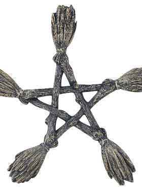 欧式扫把五芒星扫把五角星挂件