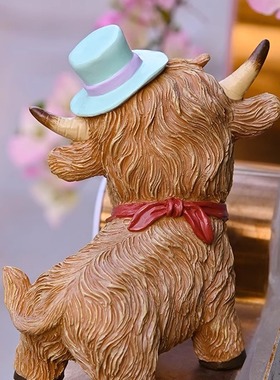 牛仔风高地牛家居摆件highland