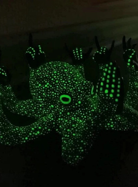 愤怒章鱼创意装饰摆件树脂工艺品