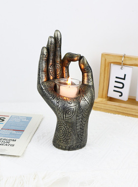 佛手烛台家居装饰摆件树脂工艺品