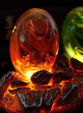 光熔岩龙蛋霍比特人恐龙蛋热纪念