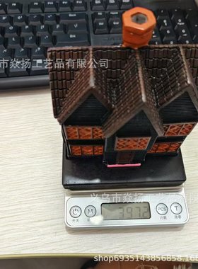 新款黑色房子香炉圣诞节装饰品香