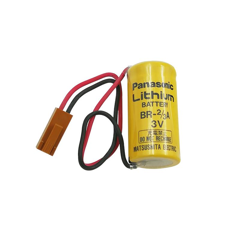 原装松下BR-2/3A 3V/17335 带线插头锂电池 PLC工控 数控医疗设备